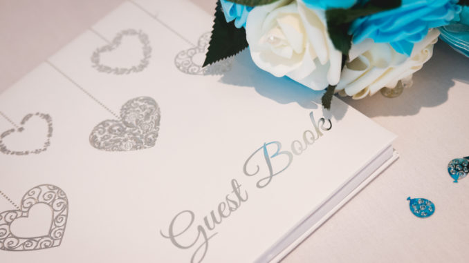Wedding guest book